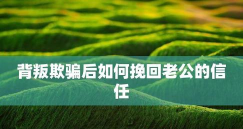 如何处理老公背叛的伤害（从心理调节到关系修复）-第1张图片-爱昵情感